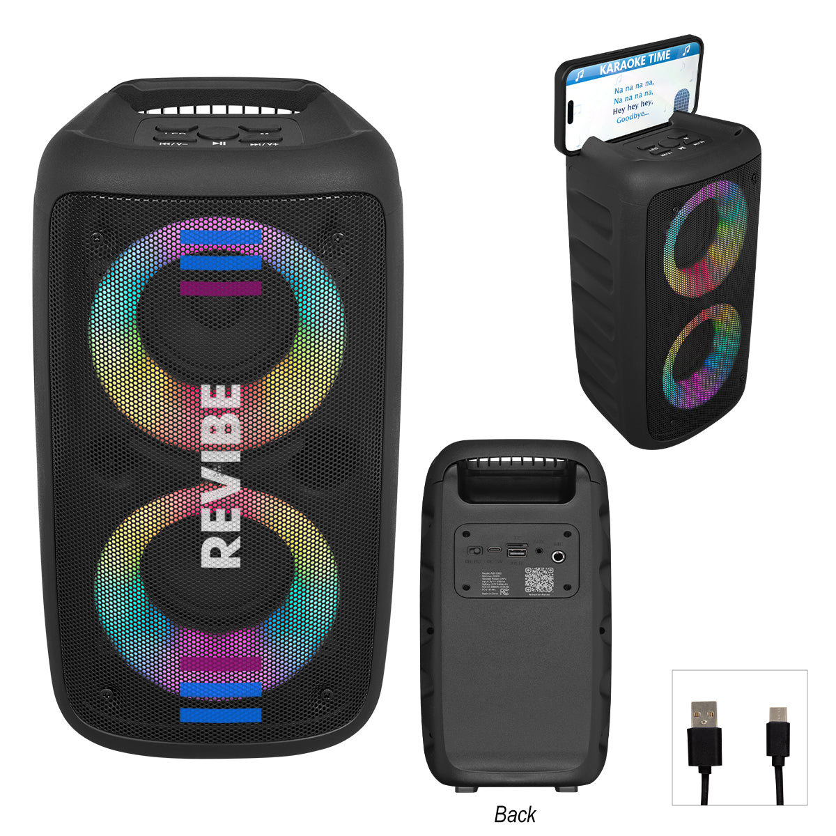 Custom logo Wireless Speaker Tower With Phone Holder
