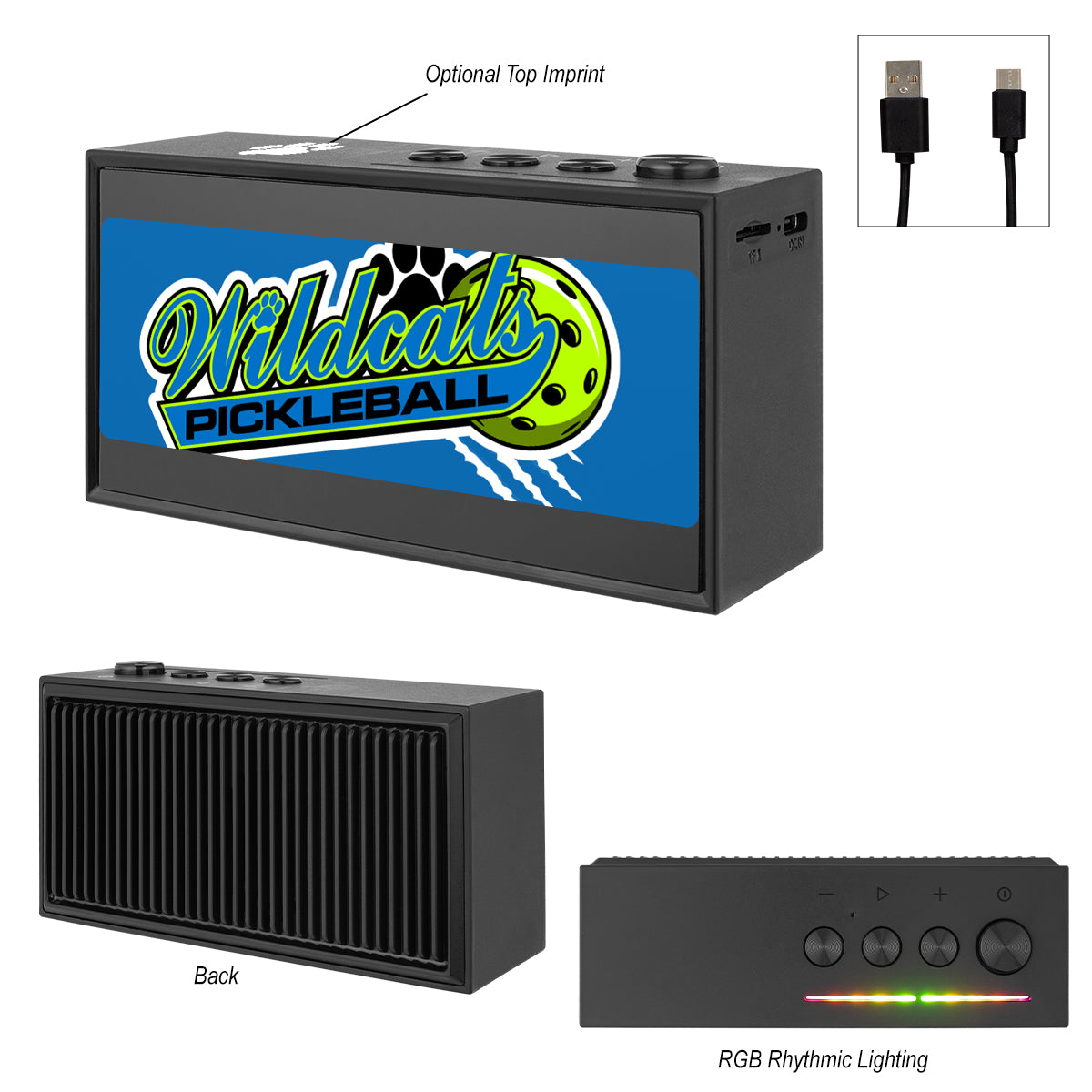 Custom logo Rhythm Blaster Light Up rABS Speaker