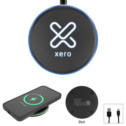 Custom logo 15W Slim Wireless Charging Pad