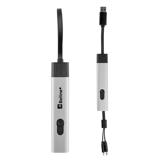 Custom logo Recycled Aluminum Retractable Travel Charging Cable