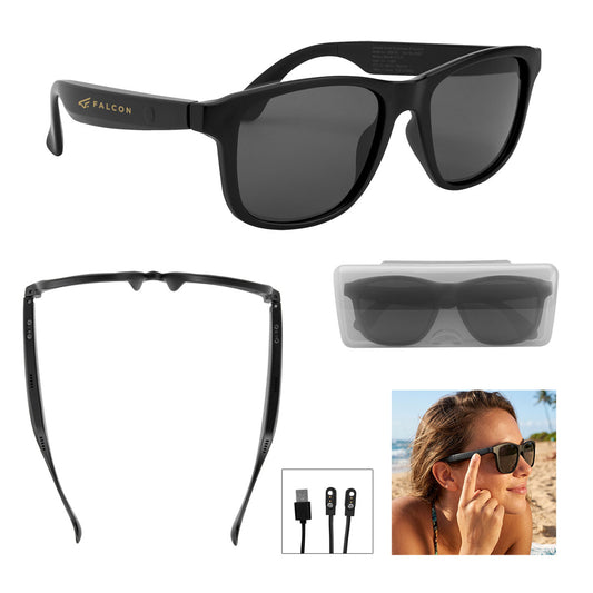 Custom logo AI Translator Sunglasses With Speaker