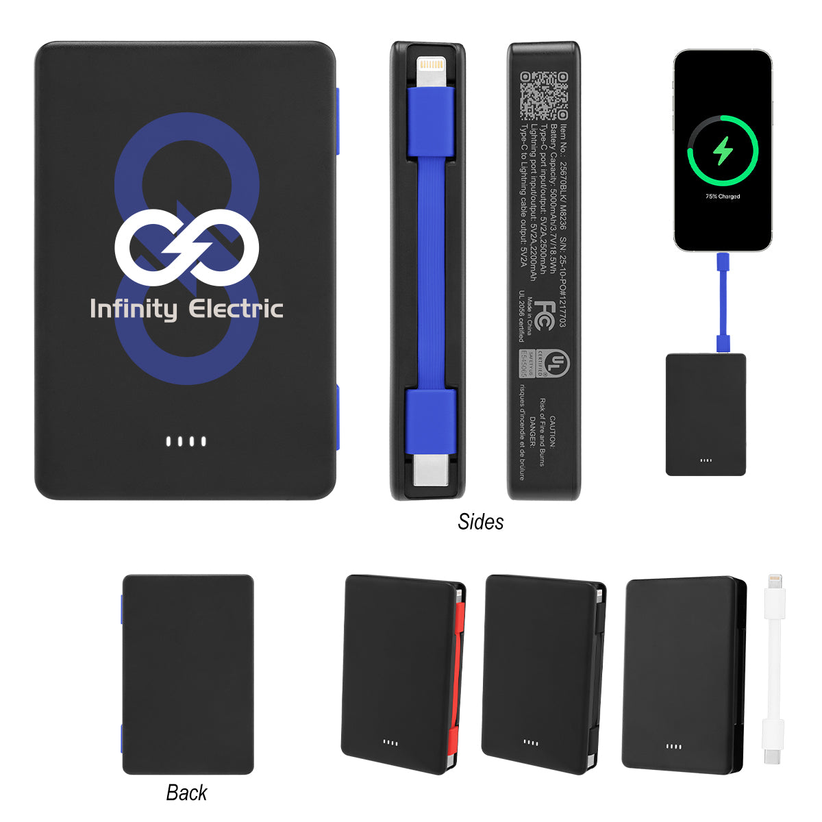 5,000 mAh UL Listed Power Bank & One Cable™