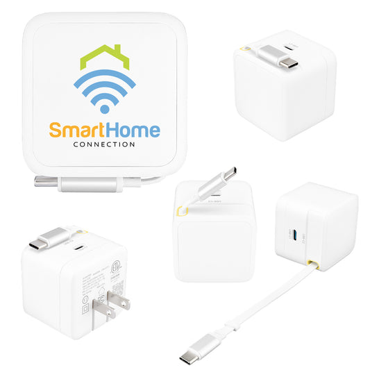 35W ETL Listed A/C Adapter With Retractable Cable