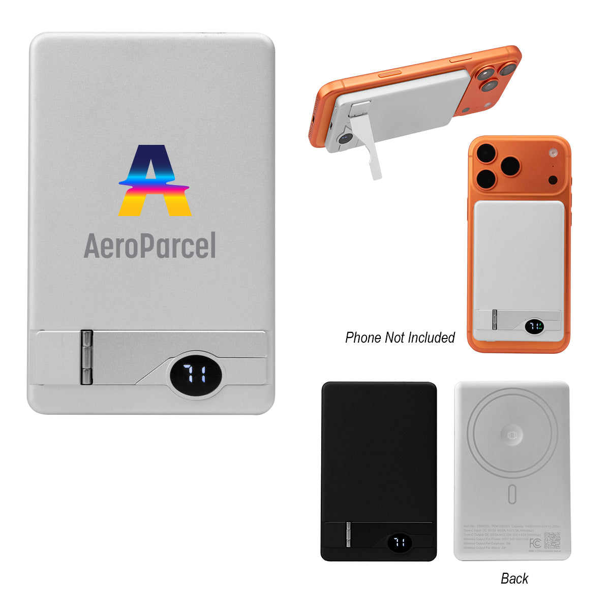 Custom logo 5,000 mAh Mag Max Multi-Charge Power Bank