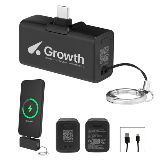 Custom logo 1,200 mAh UL Listed Type-C Power Bank
