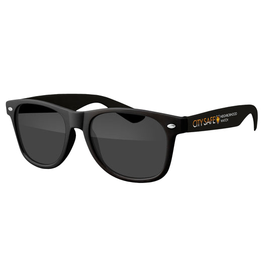 Custom logo Two-Tone Retro Vibes Black Frame Sunglasses