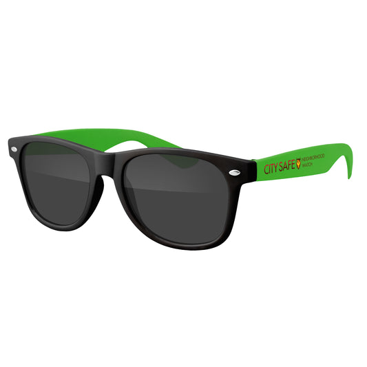 Custom logo Two-Tone Retro Vibes Black Frame Sunglasses