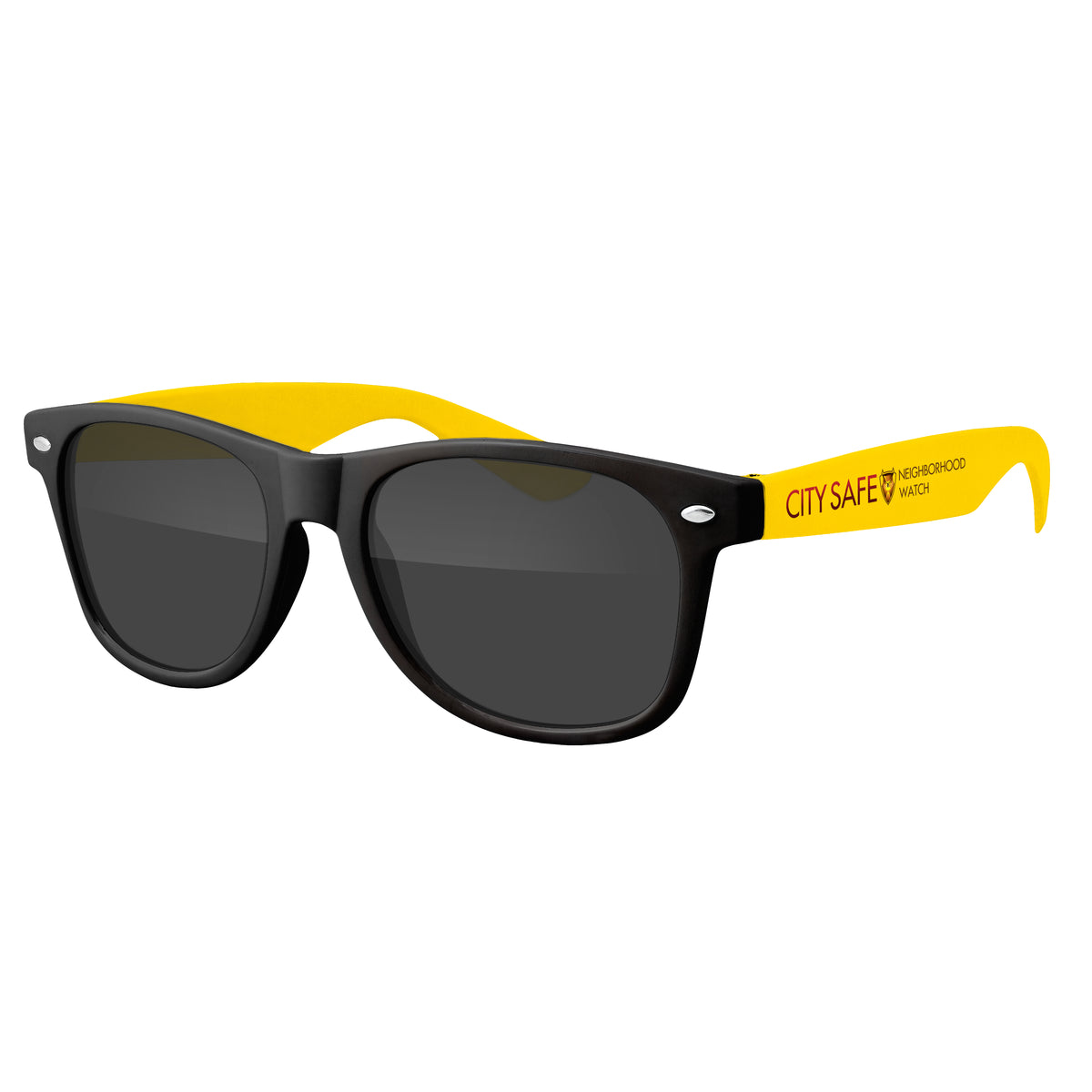 Custom logo Two-Tone Retro Vibes Black Frame Sunglasses