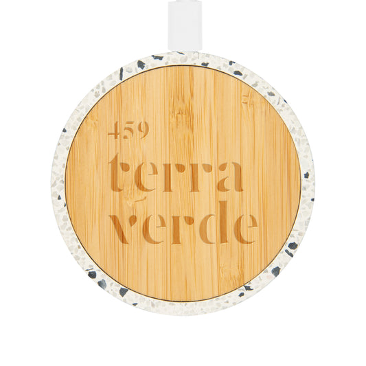 Custom logo 10W Speckle & Bamboo Wireless Charger