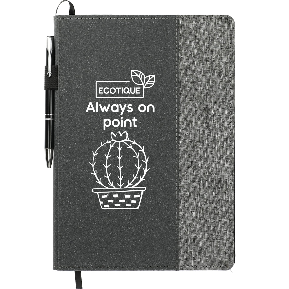 Custom logo FSC® Mix 7" x 10" Reclaim RPET Refillable Journal