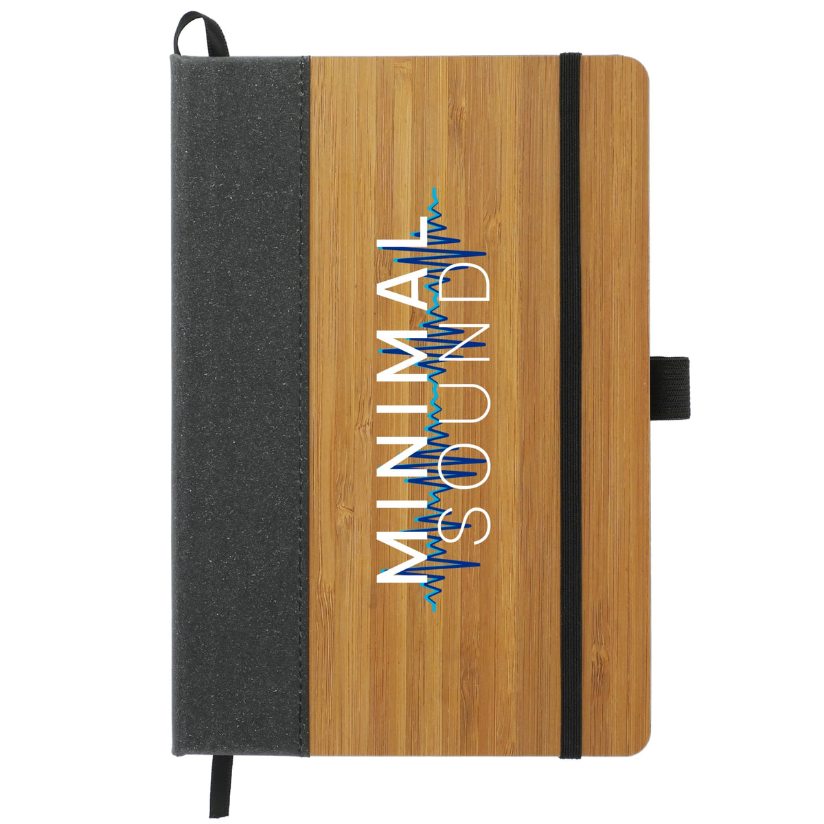 Custom logo FSC® Mix 5.5" x 8.5" Bamboo Bound Journal