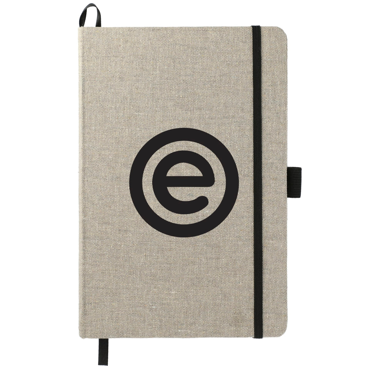 Custom logo 5.5" x 8.5" FSC® Mix Recycled Cotton Bound Journal