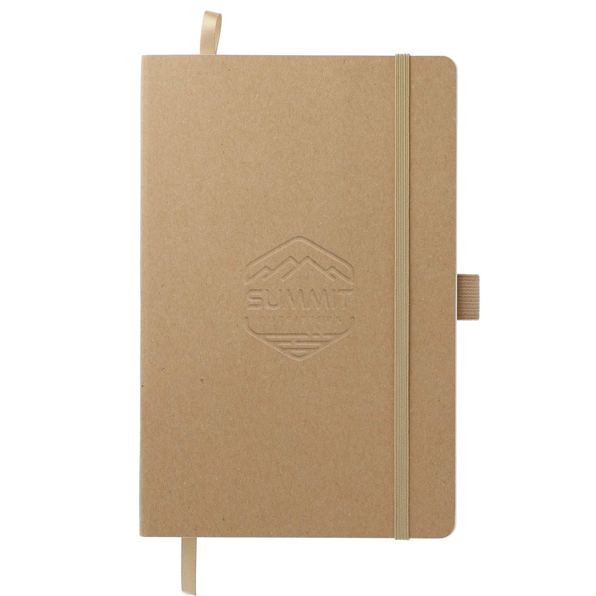 Custom logo 5.5" x 8.5" FSC® Mix Stone Soft Bound Journal