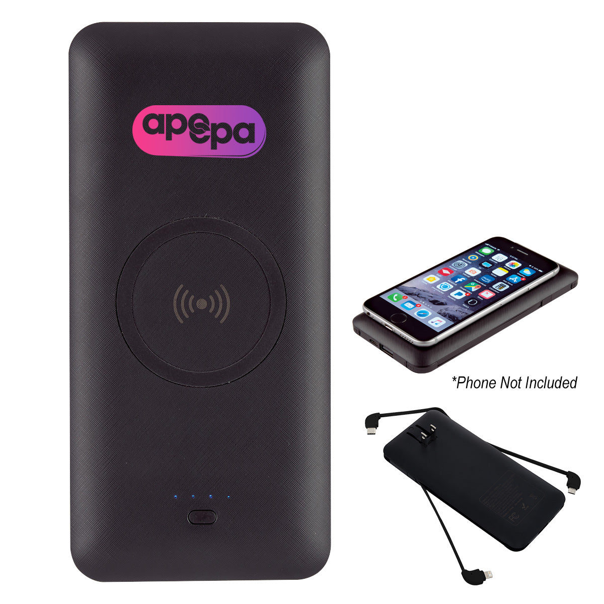 Custom logo 5-In-1 Wireless Power Bank