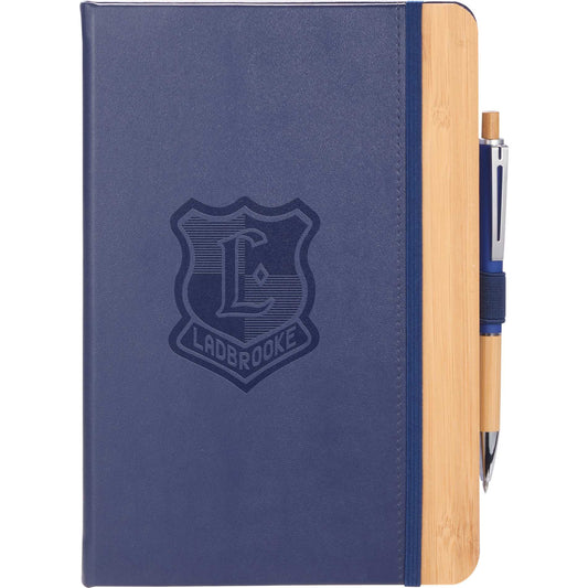 Custom logo 5.5” x 8.5” FSC® Recycled Bamboo Fiber PU Journal