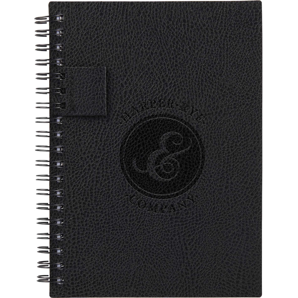 Custom logo 5” x 7” FSC ® Recycled Pebble Grain Spiral Journal