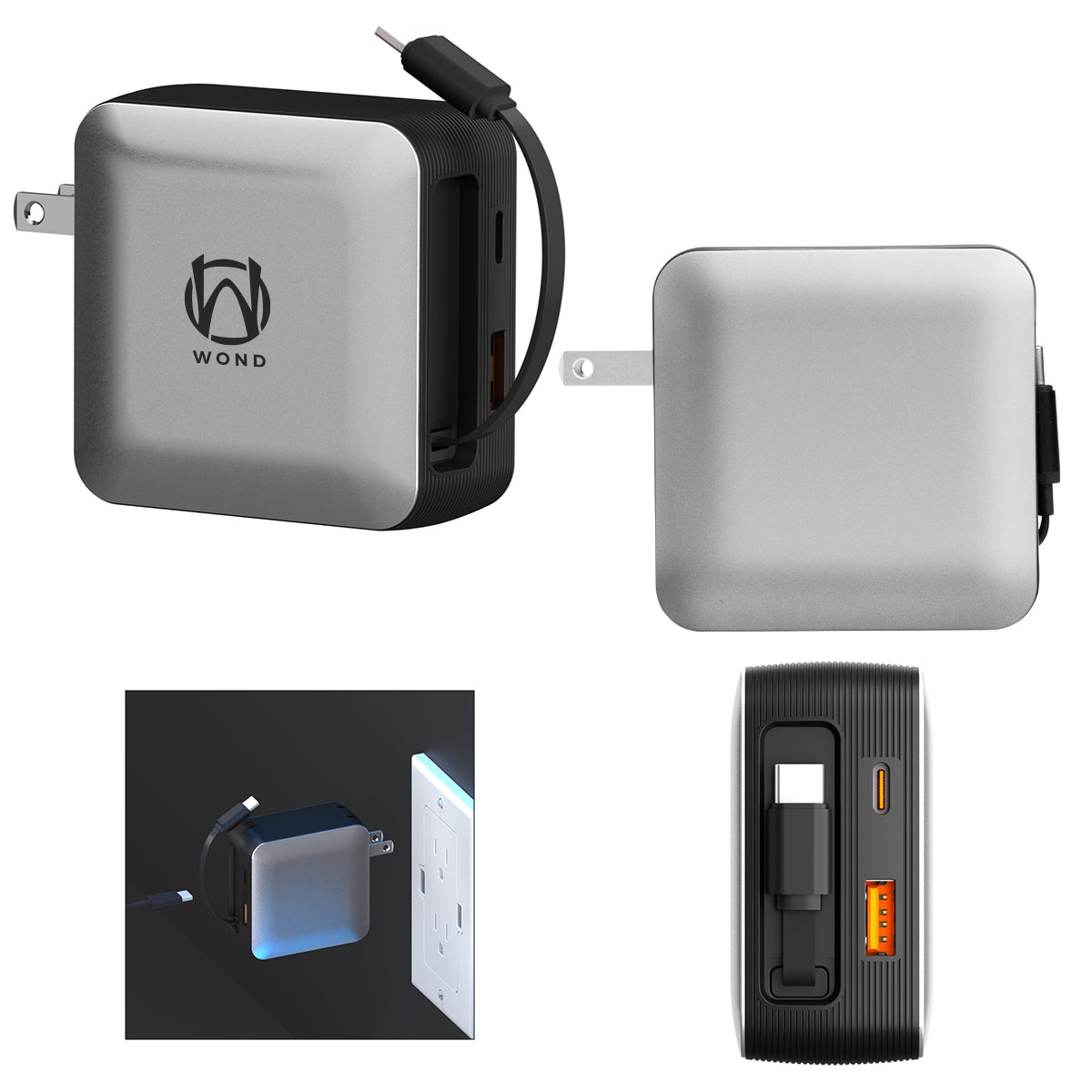 Custom logo 65W PhoneSuit® NOVO Wall Charger Pro