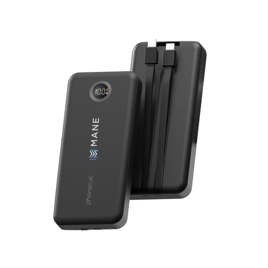 Custom logo 10,000 mAh PhoneSuit® Journey NOVO Cabled Battery Pack