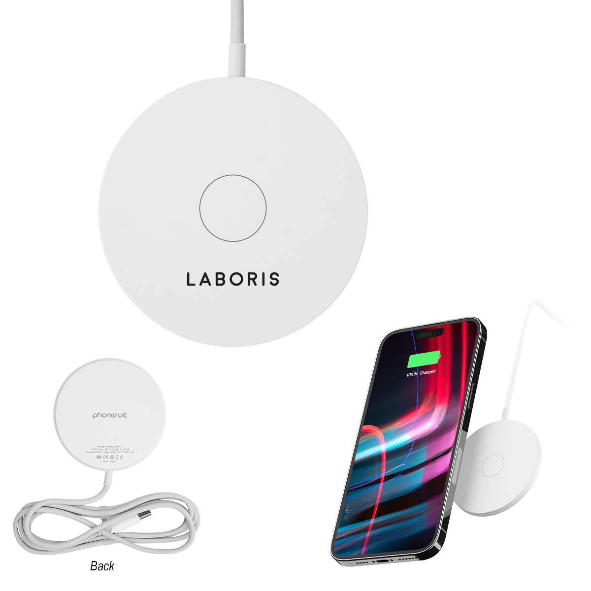 Custom logo PhoneSuit® MagPad Wireless Charger