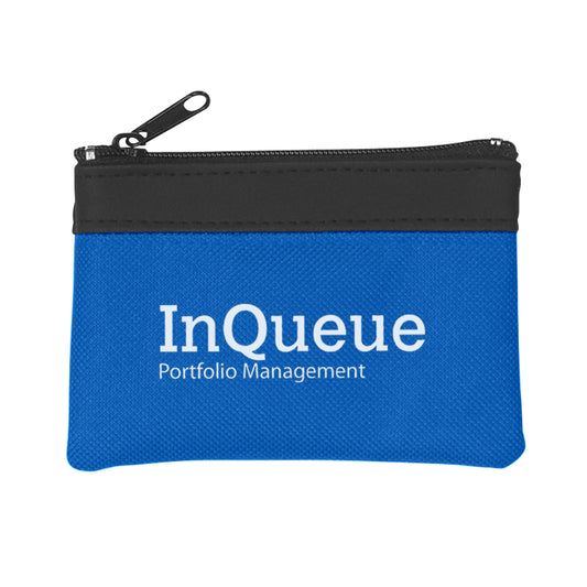Custom logo Zippered Coin Pouch