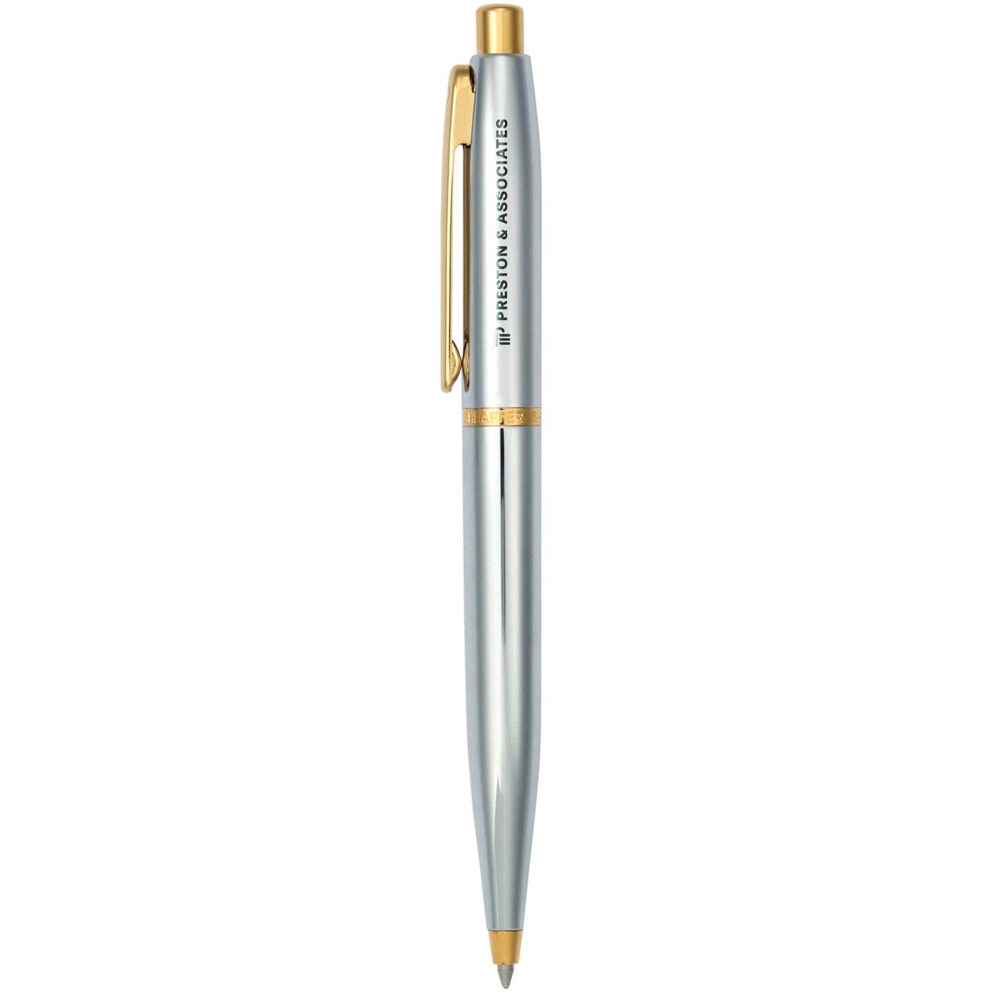 Custom logo Sheaffer® VFM Polished Chrome with Gold Ballpoint