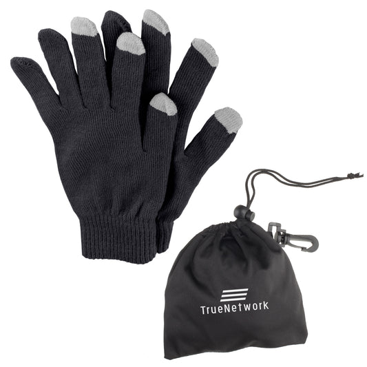 Custom logo Touch Screen Gloves In Pouch