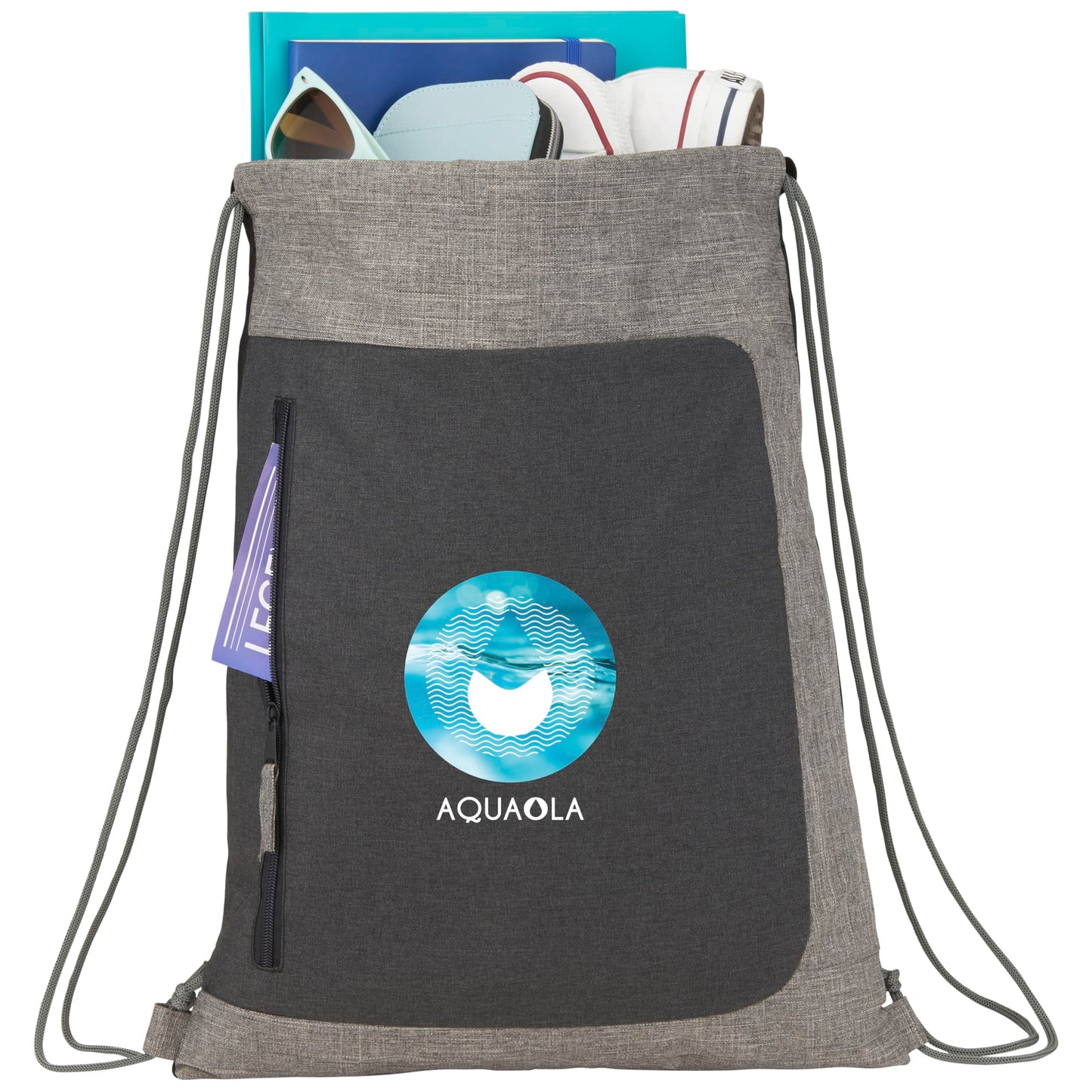Custom logo Reclaim Recycled Drawstring Bag