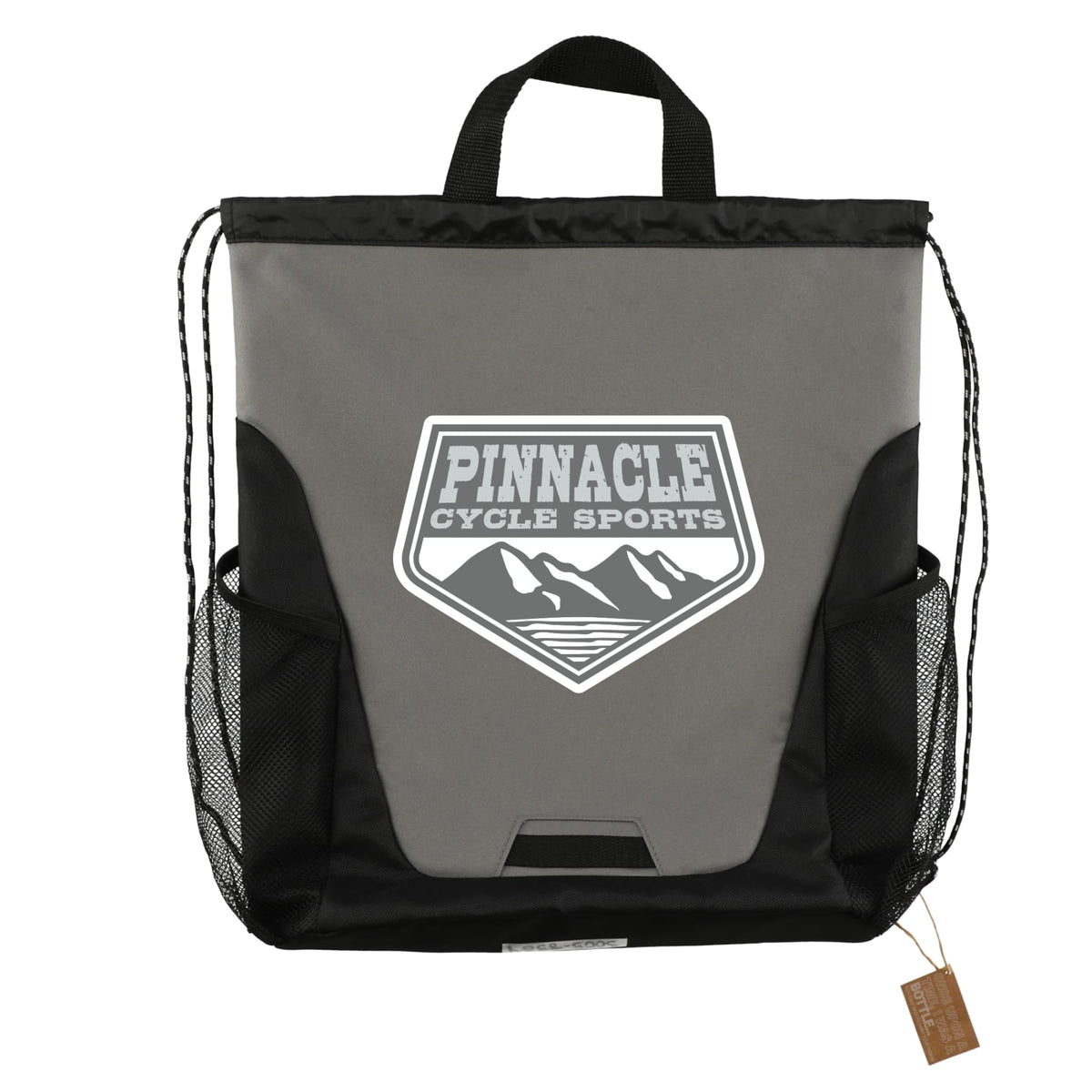Custom logo Rainier Recycled Drawstring Bag
