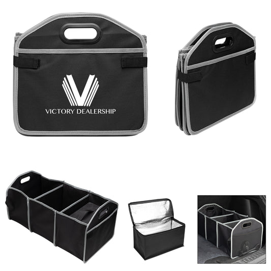 Custom logo Trunk Organizer With Cooler Bag
