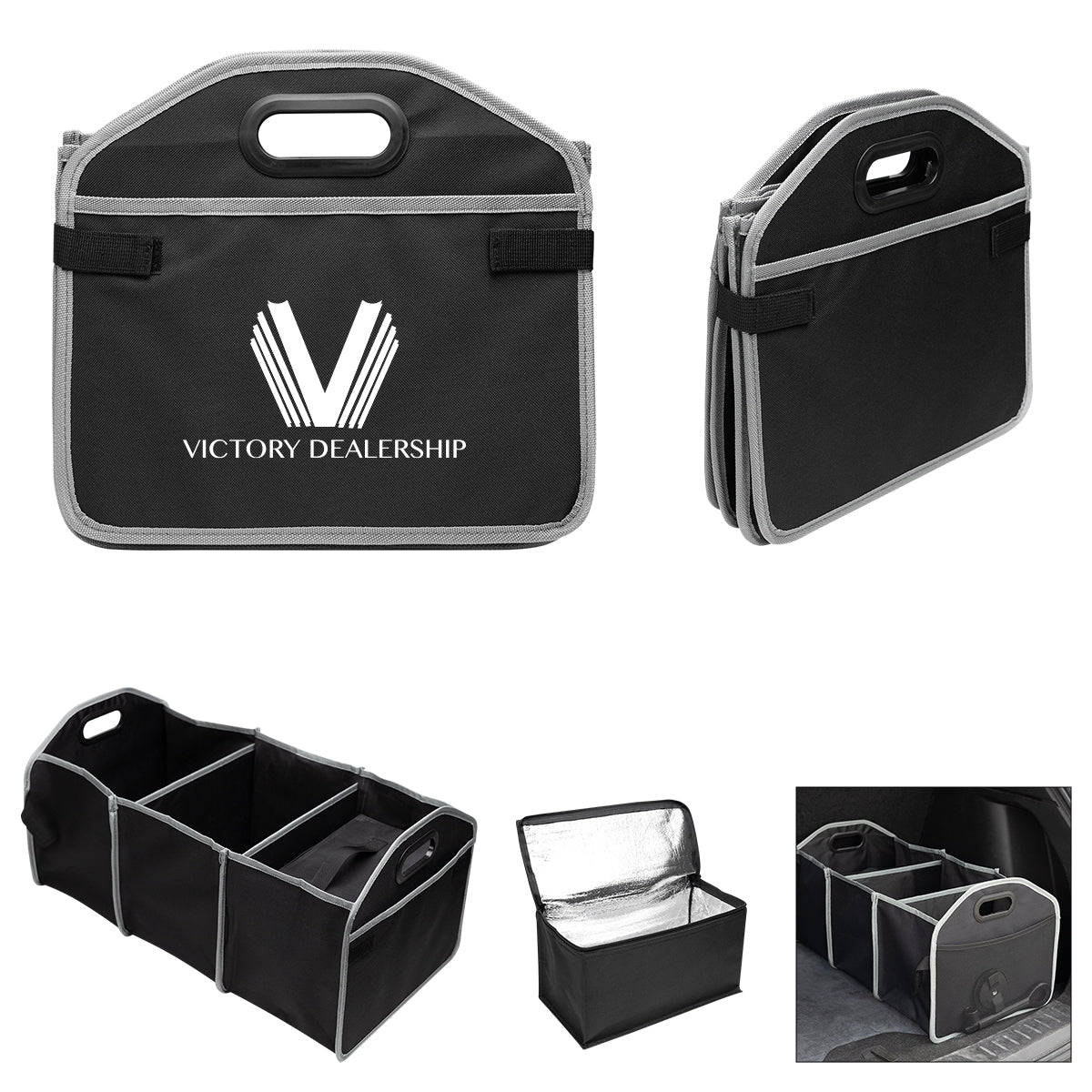 Custom logo Trunk Organizer With Cooler Bag