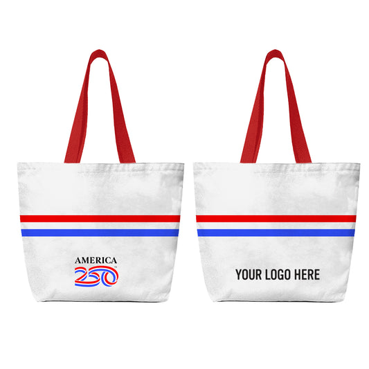 Custom logo America250™ Sublime Series rPET Tote Bag