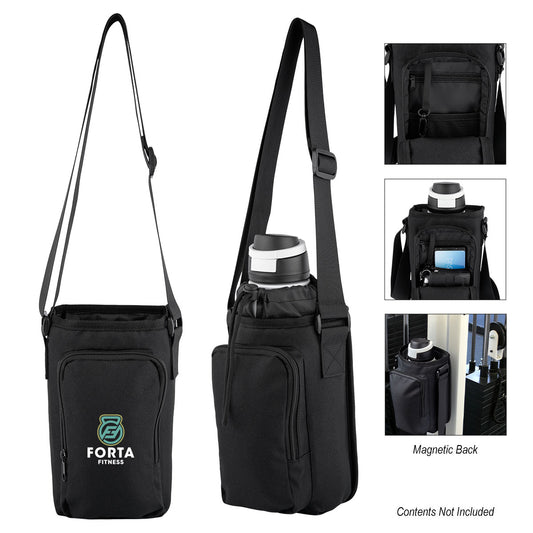 Custom logo Endurance Magnetic Drawstring Bottle Bag