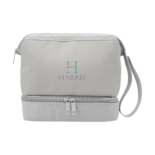 Custom logo The Weekender Toiletry Bag With Drop-Bottom