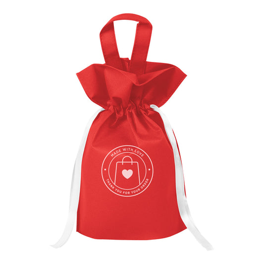 Custom logo Goodie Drop Recycled Non-Woven Gift Sack