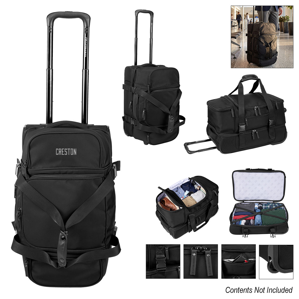 Cutter & Buck® Active Collection Rolling Duffel Bag