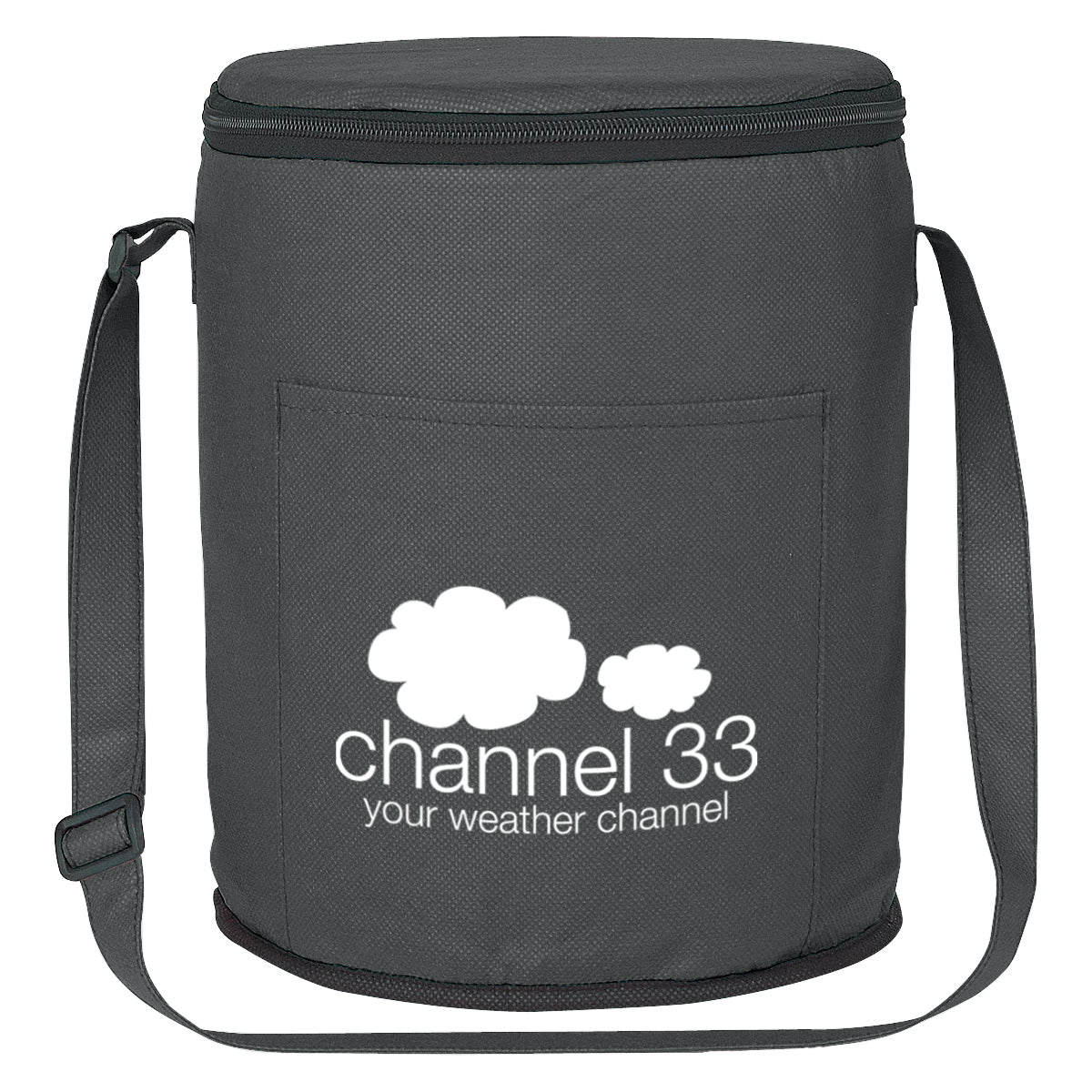 Custom logo Non-Woven Round Cooler Bag