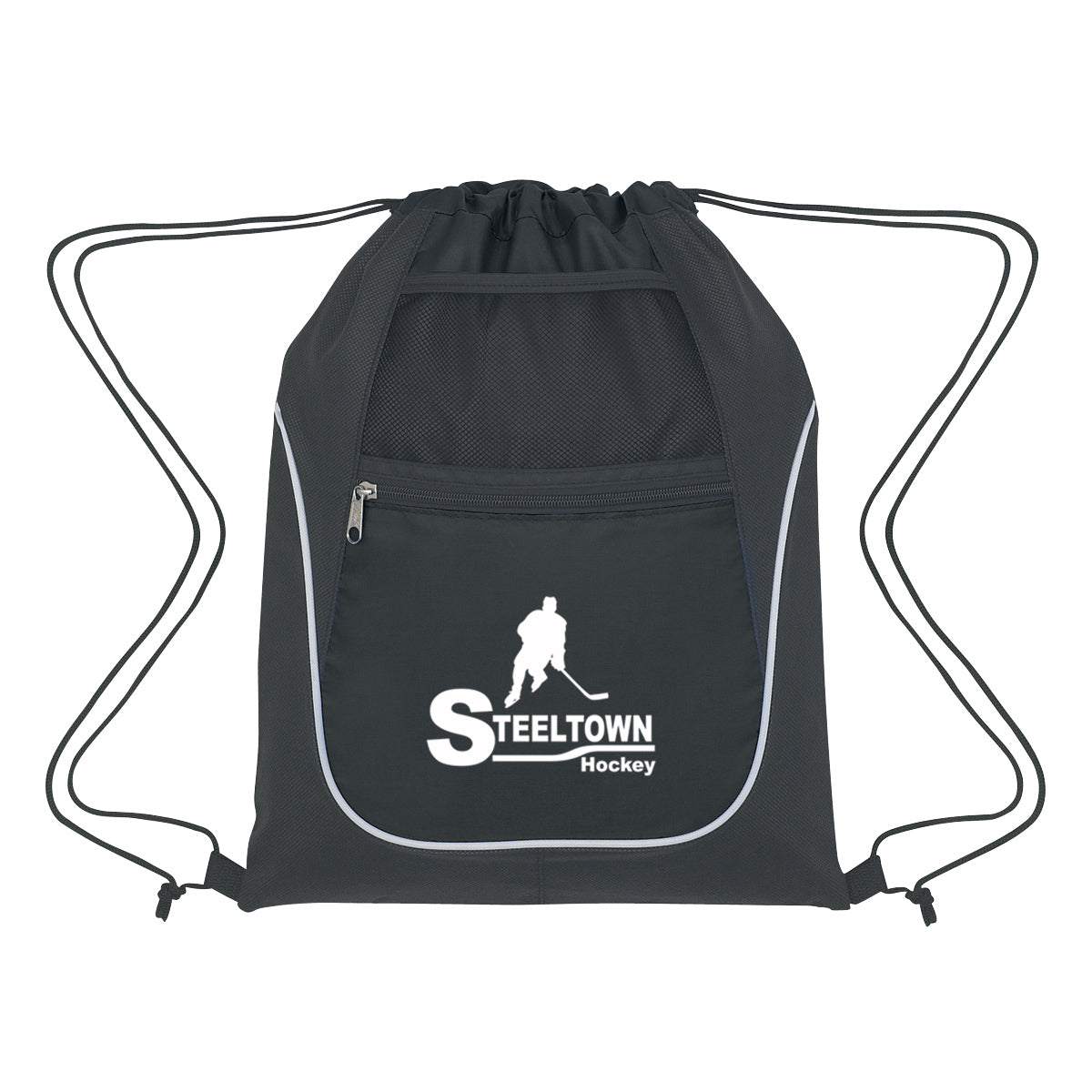 Custom logo Drawstring Sports Pack With Dual Pockets