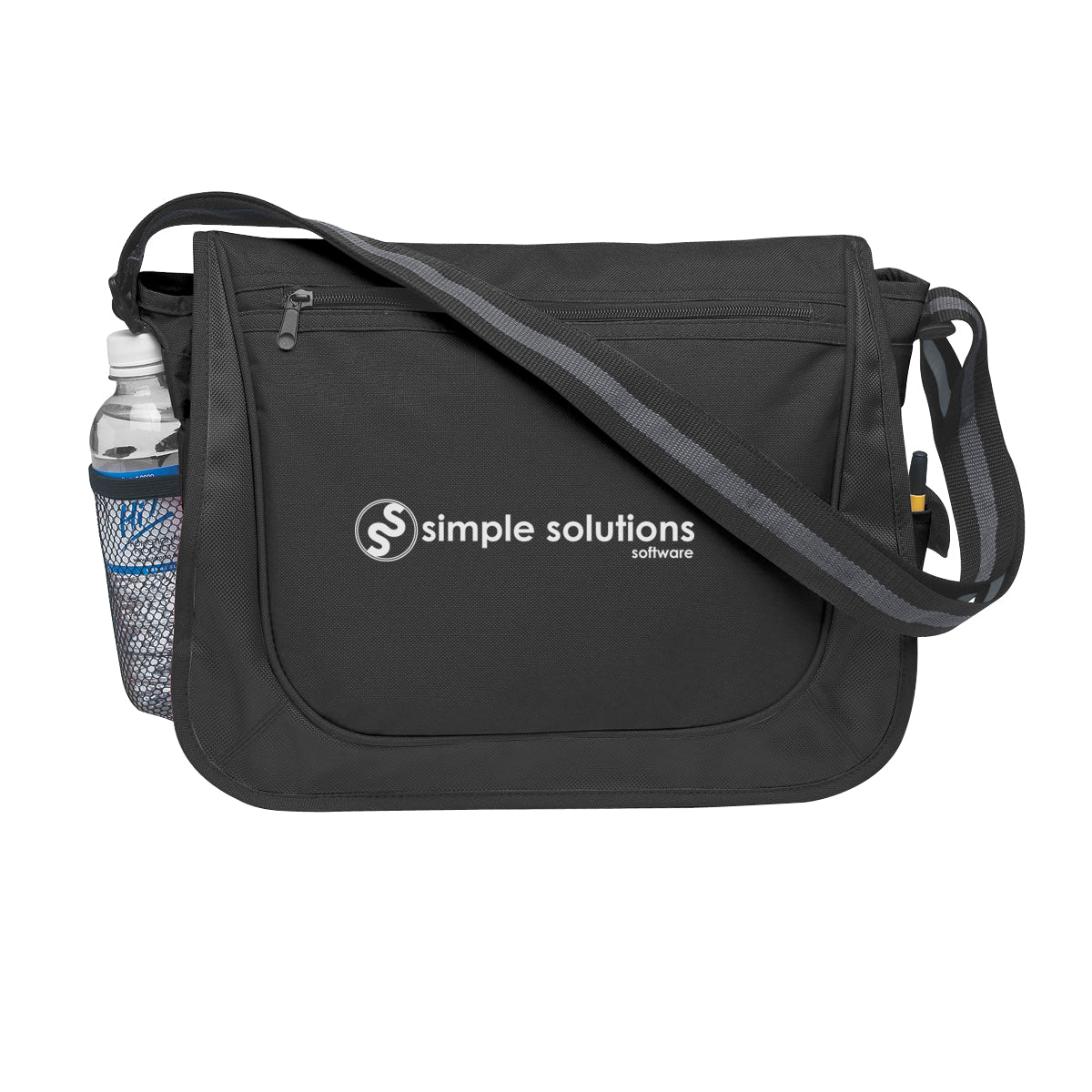 Custom logo Messenger Bag With Matching Striped Handle