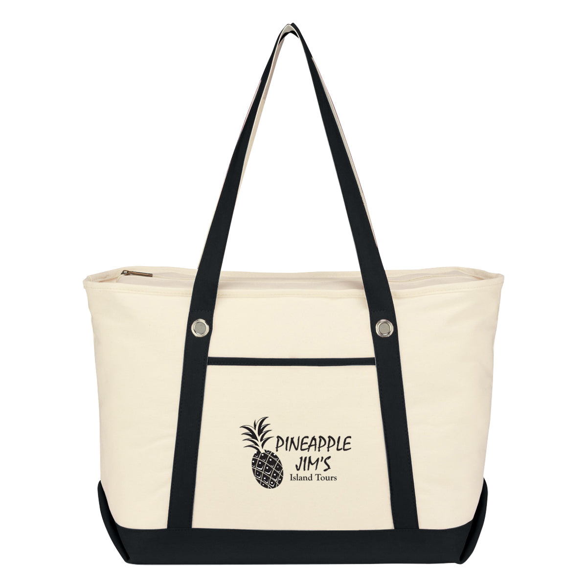 Custom logo Large 12 Oz. Cotton Canvas Sailing Tote Bag