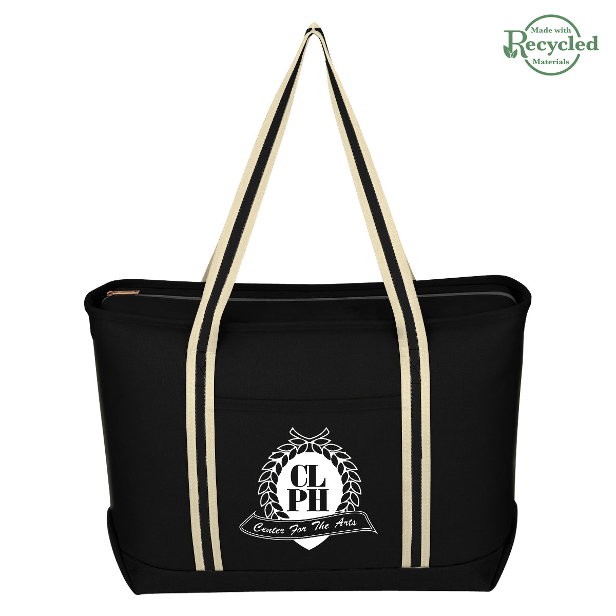 Custom logo Large Cotton 24 Oz. Canvas Admiral Tote Bag