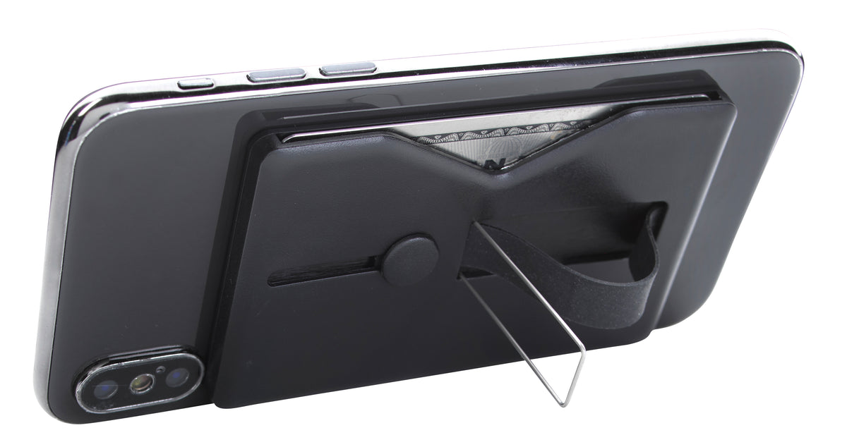 Custom logo Comfort Grip RFID Phone Wallet with Stand