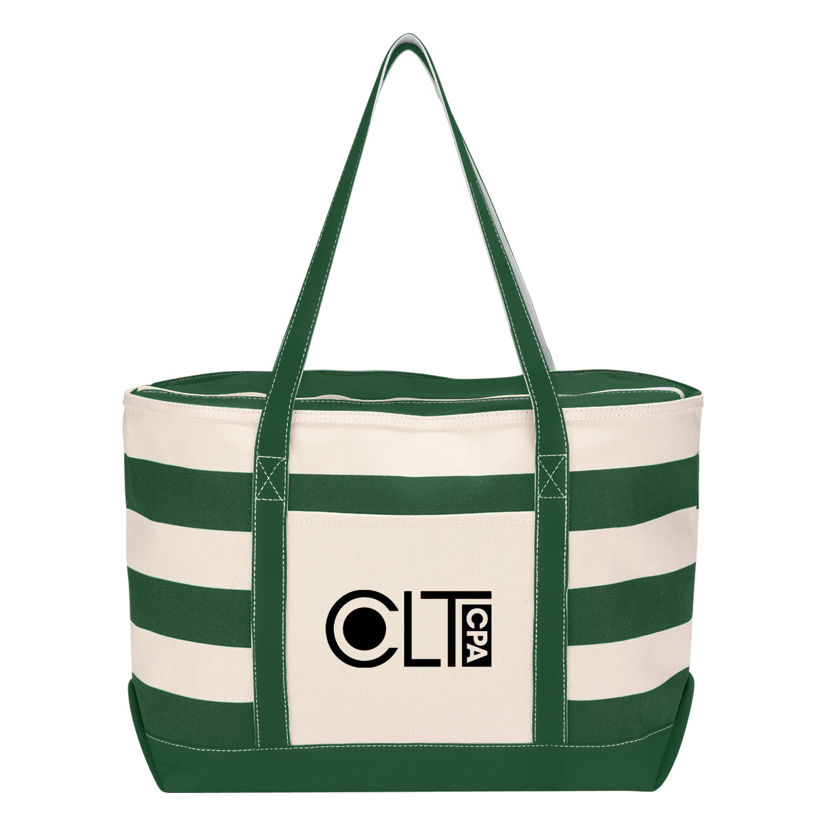 Custom logo 18 Oz. Cotton Canvas Nautical Tote Bag