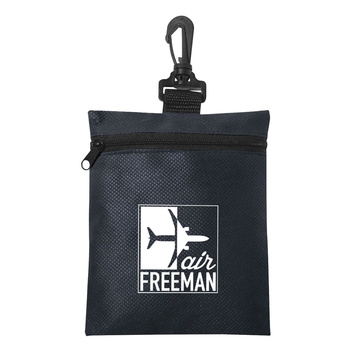 Custom logo Non-Woven Zippered Pouch