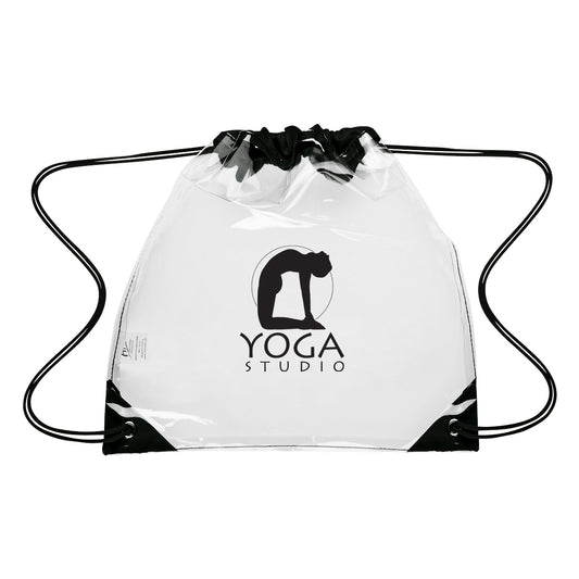 Custom logo Touchdown Clear EVA Drawstring Backpack
