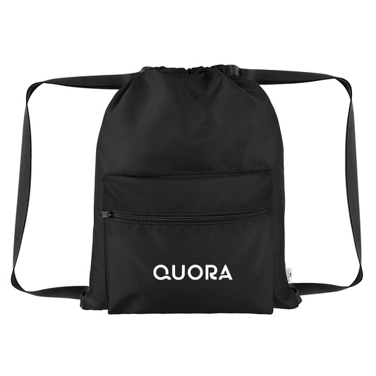 Custom logo Anywhere rPET Drawstring Bag