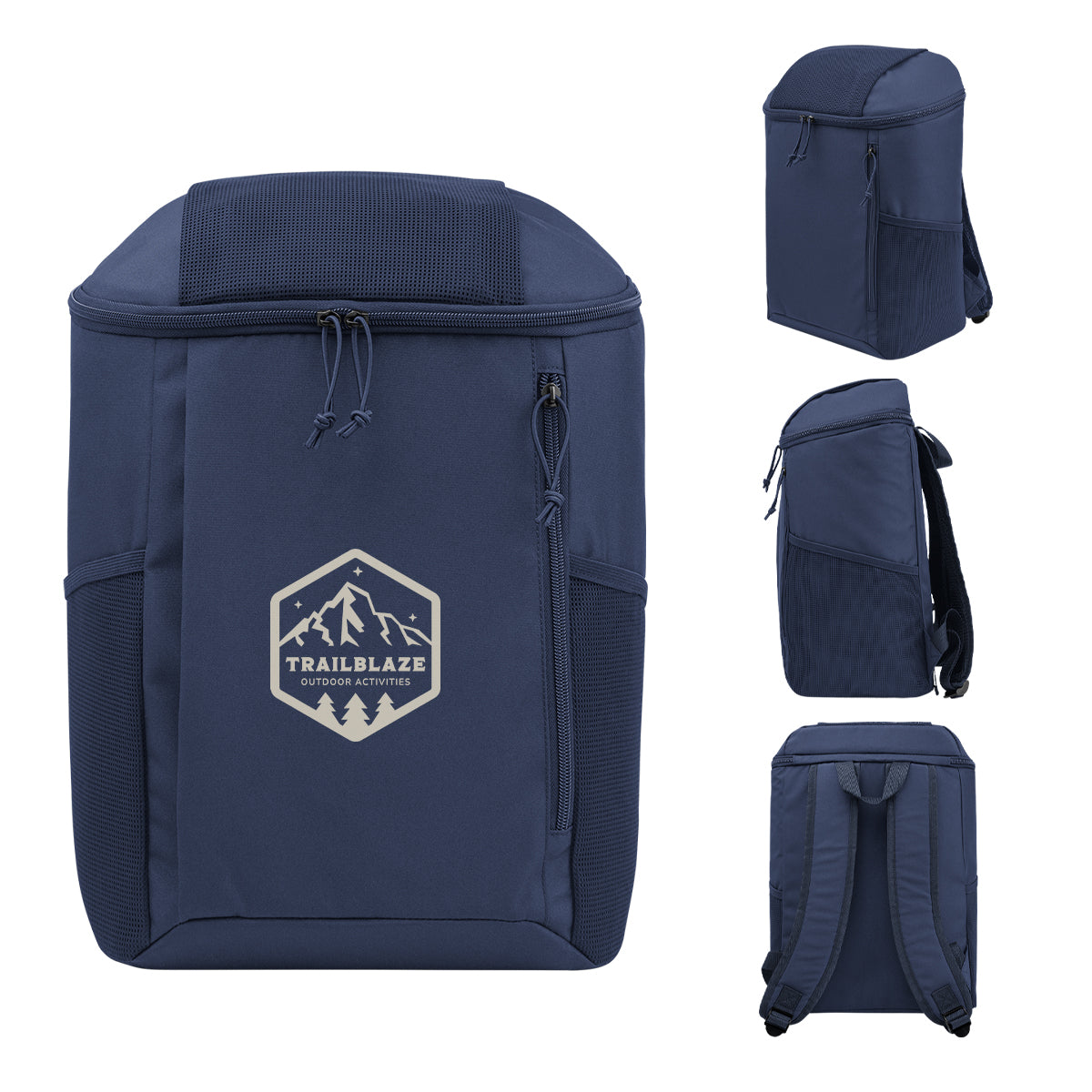 Custom logo Endeavor rPET 15 Can Cooler Backpack
