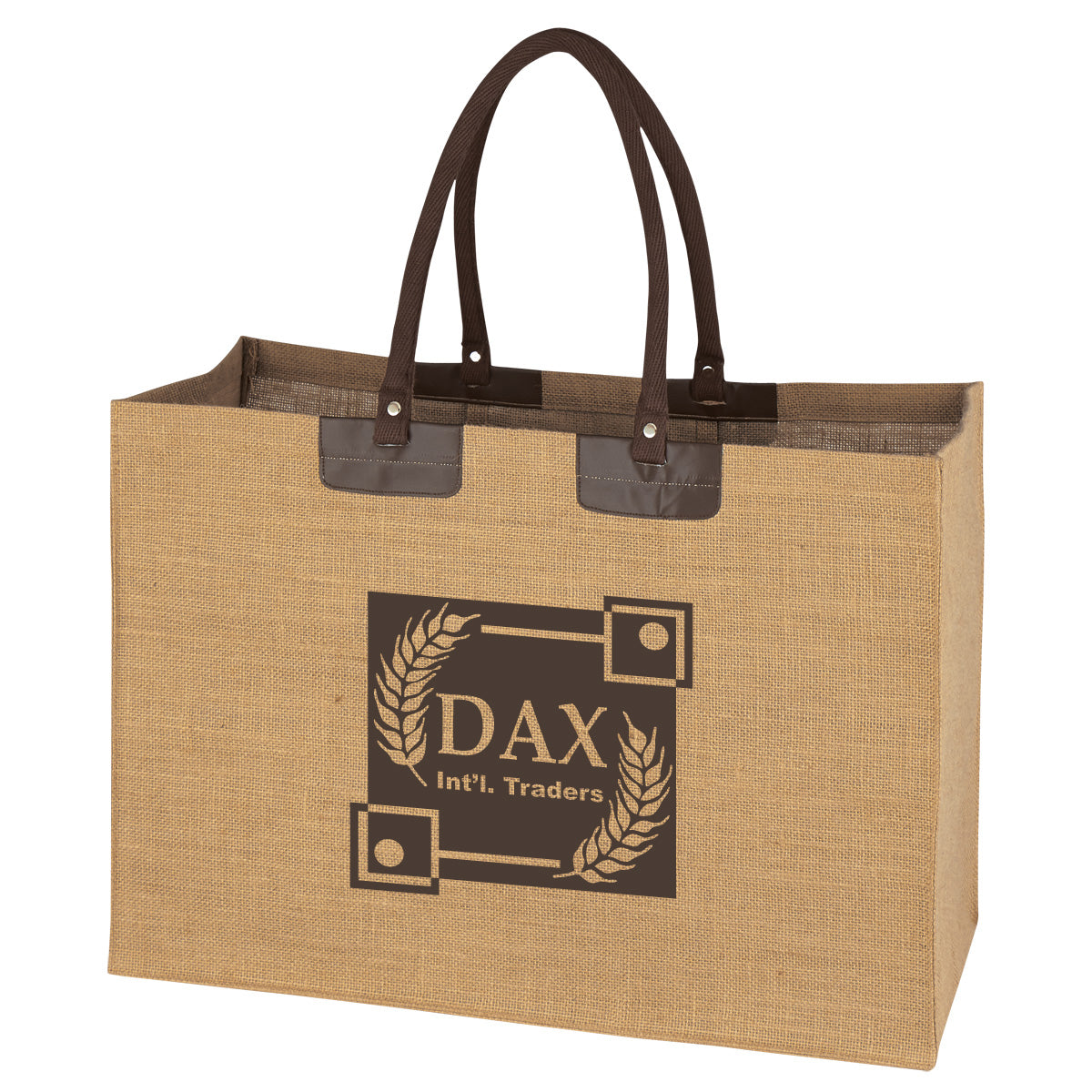 Custom logo Jumbo Jute Tote Bag