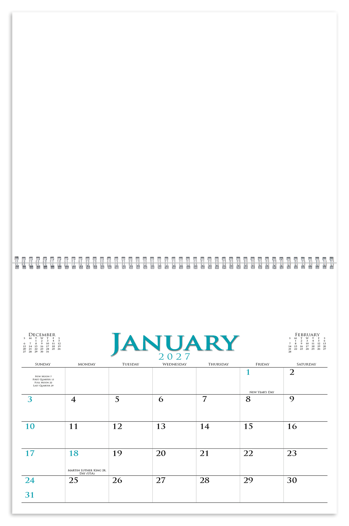 Custom logo Executive Small Quantity Appointment Calendar