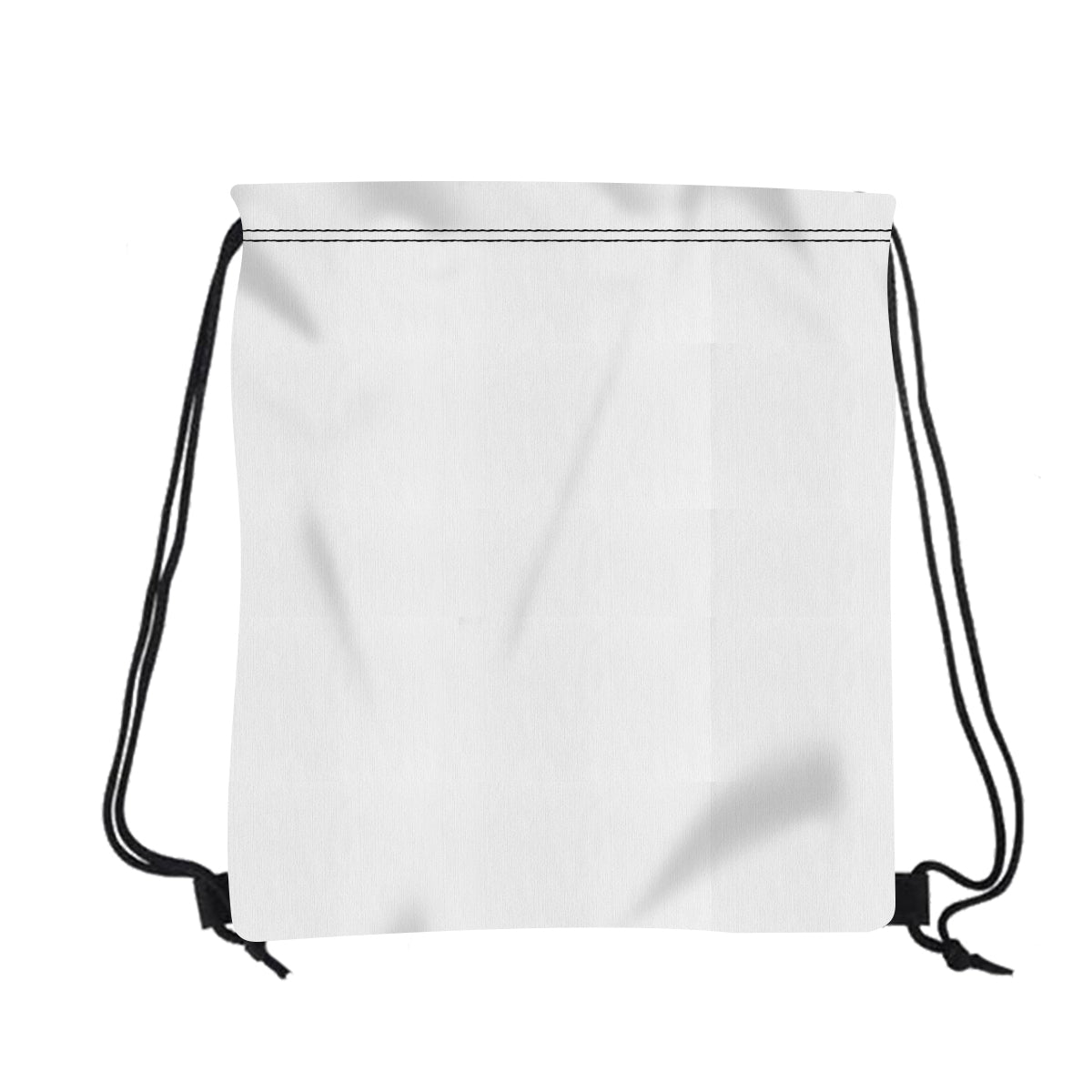 Custom logo 16" W X 18" H Polyester Drawstring Backpack