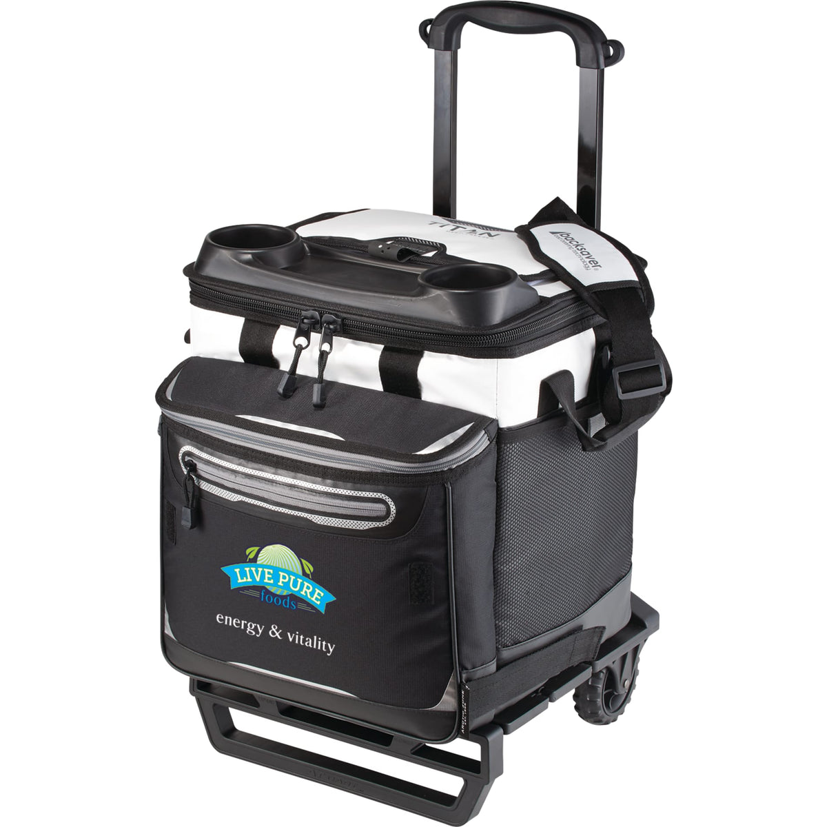 Custom logo Arctic Zone® Titan Deep Freeze® Rolling Cooler